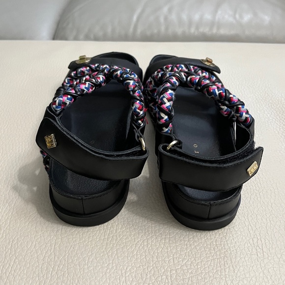 Sandro Women’s Helga Rope Cross Over Woven Cord Leather Sandal - EU 38/US 7.5 - Picture 3 of 9